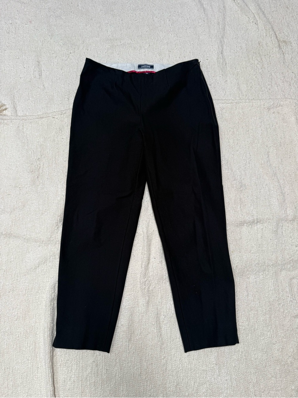 Lands’ End Split Hem Side-zip Ankle Pants Size 10